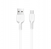 Белый усиленный Micro USB кабель Hoco X20 3m
