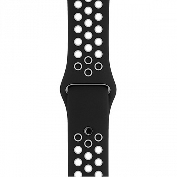 Ремешок Apple 42mm Black/White Nike Sport Band - S/M & M/L