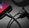 Черный усиленный USB-кабель Lightning Hoco X14 2m