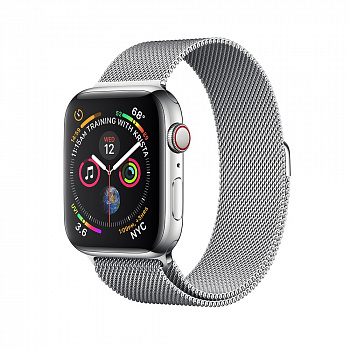 Apple Watch Series 4 (MTV42) 44mm, Silver Stainless Steel Case with Milanese Loop