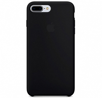 Черный силиконовый чехол для iPhone 7/8 Plus Silicone Case