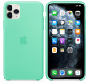 Чехол для iPhone 11 Pro Silicone Case силиконовый зеленое яблоко