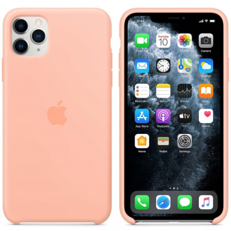 Чехол для iPhone Apple iPhone 11 Pro Max Silicone Case Grapefruit