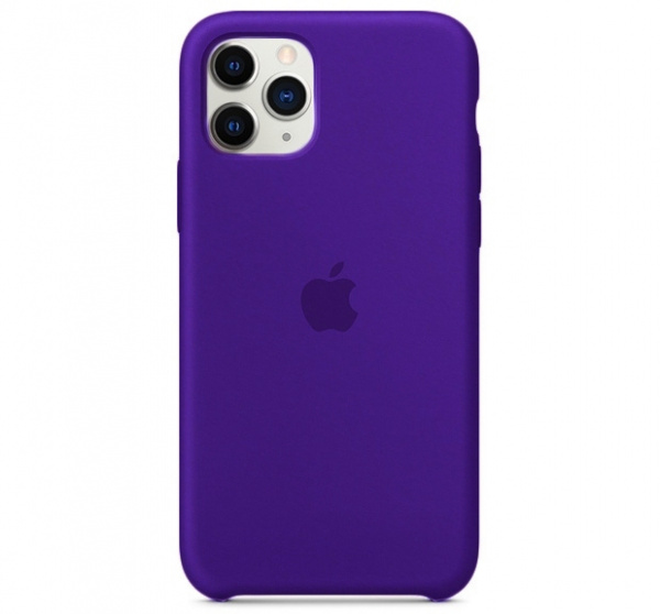 Чехол для iPhone 11 Pro Max Silicone Case силиконовый темно-пурпурный