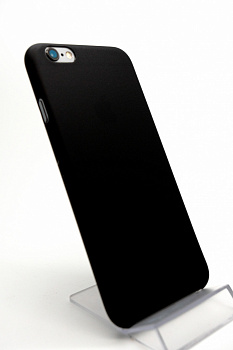 Ультратонкий пластиковый чехол для iPhone 6s / 6 (Чёрный)