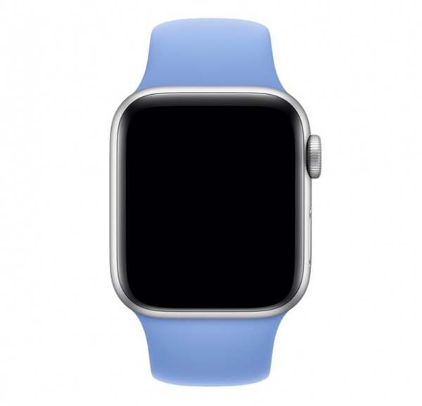 Голубой матовый ремешок для Apple Watch 42/44 mm Sport Band