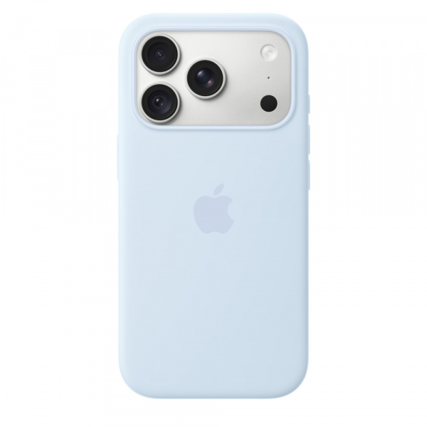 Чехол для смартфона Apple iPhone 18 Pro Silicone Case with MagSafe, голубой