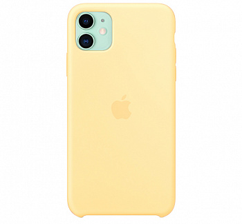 Чехол для iPhone 11 Silicone Case силиконовый желтый