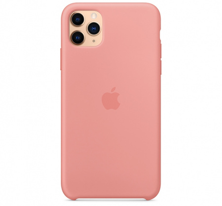 Чехол для iPhone 11 Pro Max Silicone Case силиконовый персиковый
