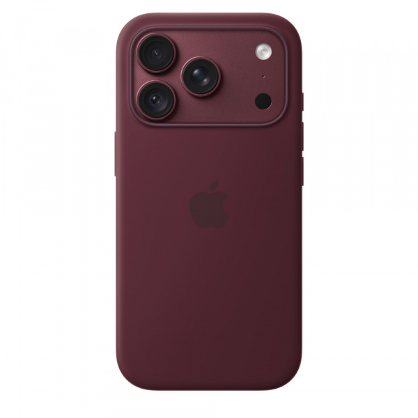 Чехол для смартфона Apple iPhone 18 Pro Silicone Case with MagSafe, бордовый