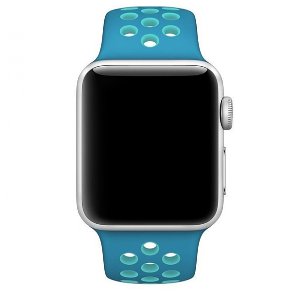 Ремешок Apple Watch 42/44 mm Perforated Sport Band Light Blue/Turquoise