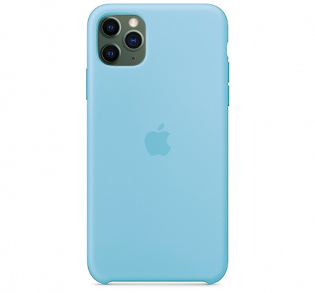 Чехол для iPhone 11 Pro Max Silicone Case силиконовый бирюзовый