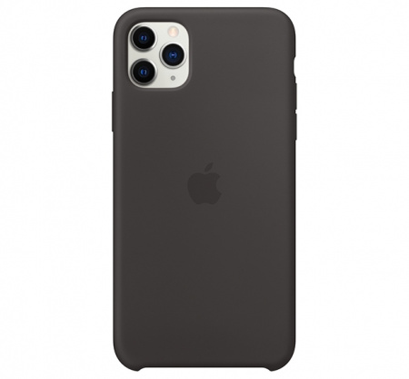 Чехол для iPhone 11 Pro Max Silicone Case силиконовый черный