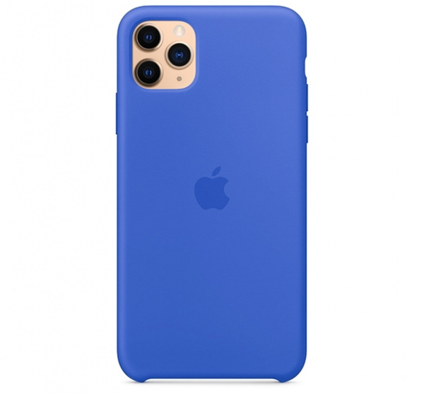 Чехол для iPhone 11 Pro Max Silicone Case силиконовый синий