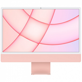 Моноблок Apple iMac 24" 2021 г., 4480x2520, Apple M1 2.064 ГГц, RAM 8 ГБ, SSD 256 ГБ, Apple M1 7-Core, MacOS, розовый