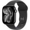 Apple Watch 11 46mm Jet Black Aluminum Case / Black Sport Band
