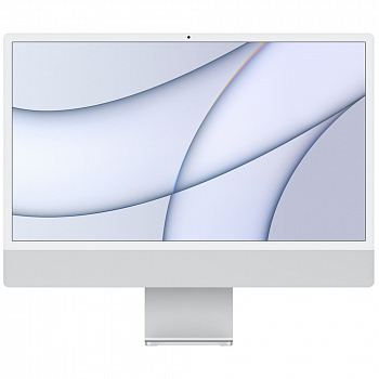 Моноблок Apple iMac 24" 2021 г. 4480x2520, Apple M1 2.064 ГГц, RAM 8 ГБ, SSD 256 ГБ, Apple M1 7-Core, MacOS, серебристый
