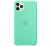 Чехол для iPhone 11 Pro Silicone Case силиконовый зеленое яблоко