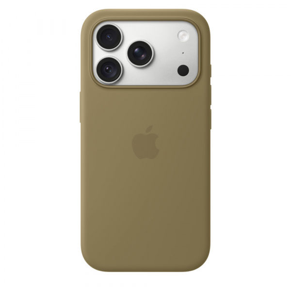 Чехол для смартфона Apple iPhone 18 Pro Silicone Case with MagSafe, оливковый